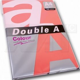 ЦВЕТНА ХАРТИЯ Double A наситен розов A4 50 л. 80g  