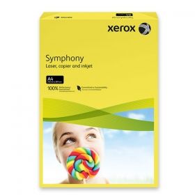 Цветен картон Xerox бледо-жълт пастел A4 250 л. 160 g/m2 