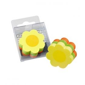 Самозалепващи листчета Info Notes Цвете Неон