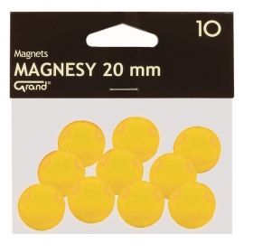 Магнити Grand 20 mm 10 бр. - жълт