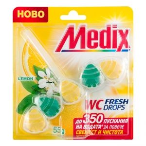 Ароматизатор WC Medix Drops 5 топчета Lemon