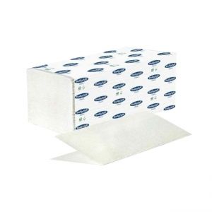 Нагънати кърпи за ръце Bulky Soft Classic двупластови, V-сгъвка, 20.5x21.5 cm, 200 бр.