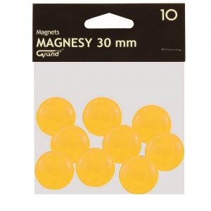 Магнити Grand 30 mm 10 бр. - жълт