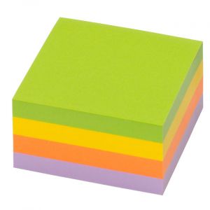 Самозалепващи листчета Info Notes Springmix неон - 75х75mm - 400л.