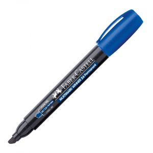 Перманентен маркер Faber-Castell 54 Скосен връх Син