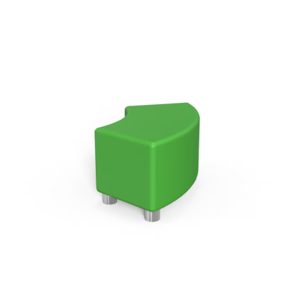 Табуретка Curve - 90х90х43H, екокожа