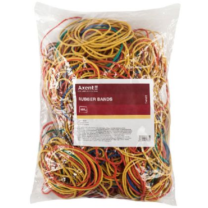 Ластици цветни Delta by Axent - 500g 60mm