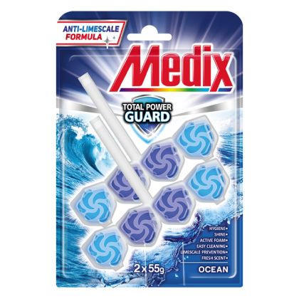 Ароматизатор за WC Medix Total Power Guard - 2x55гр.
