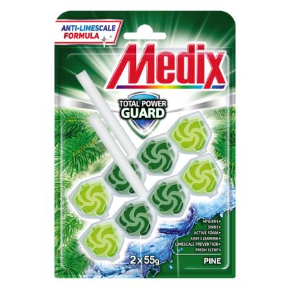 Ароматизатор за WC Medix Total Power Guard - 2x55гр.