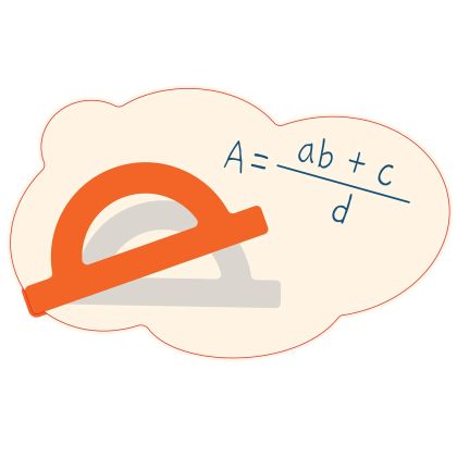 Стикер - Математика, D10 стикер 4