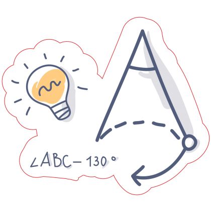 Стикер - Математика, D4 стикер 2