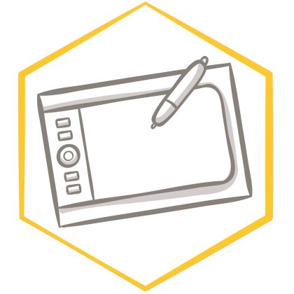 Стикер - Дизайн и 3D, А2 стикер 3