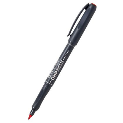Перманентен тънкописец Centropen OHP M - син, зелен, червен, черен