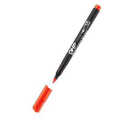 Перманентен маркер Ico OHP M - син, зелен, червен, черен