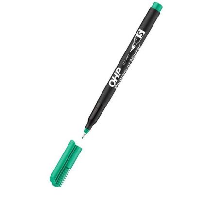 Перманентен маркер Ico OHP S - син, зелен, червен, черен