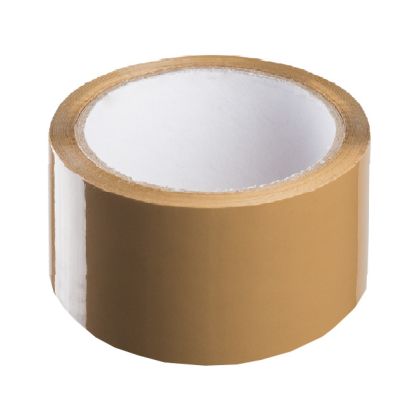 Лепяща опаковъчна лента тиксо - 48mm x 60m - кафява
