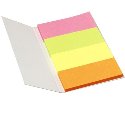 Лепящи индекси Info Notes  - 20х50мм, 4х40л, пастелни цветове