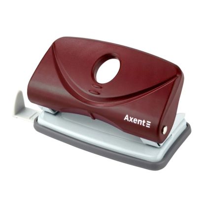 Перфоратор Axent Welle Plastic до 10листа - син, бордо, черен