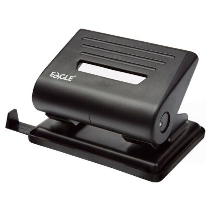 Перфоратор Eagle 837 до 25листа - син, черен
