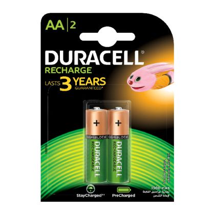 Презареждаща батерия Duracell AA 1300 mAh - 2бр.