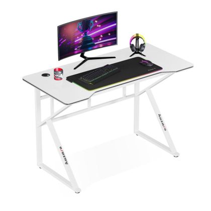 Геймърско бюро Hero 1.6, 120см, бял