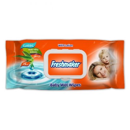 Мокри кърпи Freshmaker с капак 72 бр.