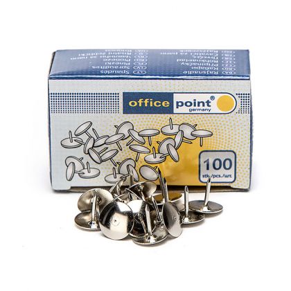 Кабари едноцветни Office Point 100 бр.