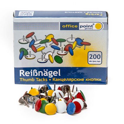 Кабари цветни Office Point 200 бр.