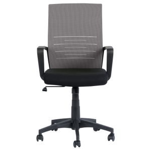  Стол Carmen 7041  - сив-черен