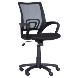 Офис стол Carmen 7050 с мрежеста облегалка, черен