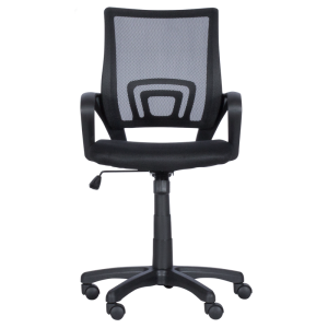 Офис стол Carmen 7050 с мрежеста облегалка, черен