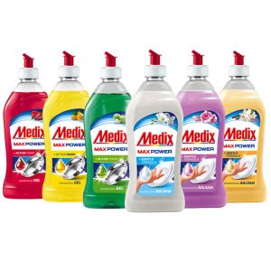 Препарат за съдове Medix Max Power Gel Sunny Lemon - 415ml