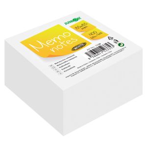 Бяло хартиено кубче Junior - 85x85мм, 500л. залепено