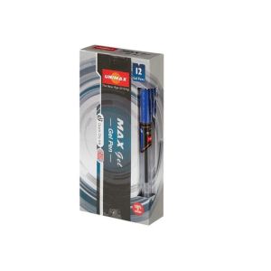 Ролер Unimax Maxgel 0.5мм - син, черен