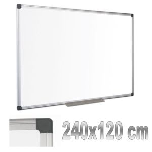 Бяла дъска с алуминиева рамка магнитна Bi-office 120х240 см