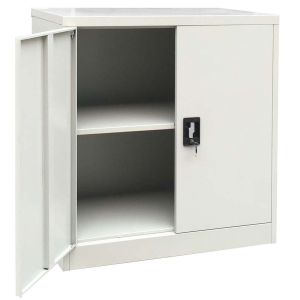 Нисък метален офис шкаф - 90х40х90см