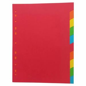 Разделител Картон - A4, 10 цветни теми