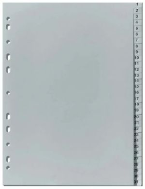 Разделител пластик 1-31, А4