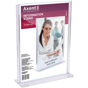 Информационна поставка - Axent, A4, вертикална