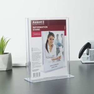 Информационна поставка - Axent, A5, вертикална, Т-образна