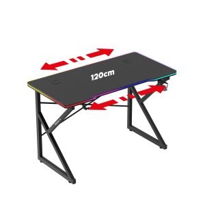 Геймърско бюро Hero 1.7 RGB, 120см