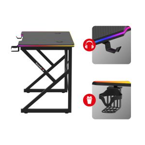 Геймърско бюро Hero 1.7 RGB, 120см