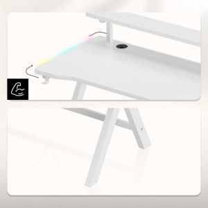Геймърско бюро Hero 1.9 RGB, 120см