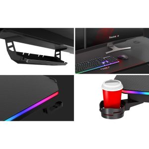 Геймърско бюро Hero 4.8 RGB, 160см