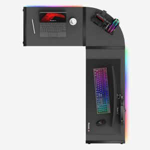 Геймърско бюро Hero 6.0 RGB, 147см