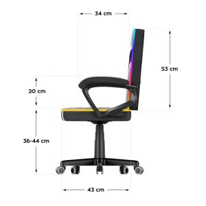 Детски геймърски стол Ranger 1.0 - RGB LED подсветка