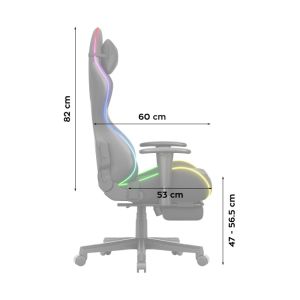Геймърски стол Force 5.7 - RGB LED подсветка