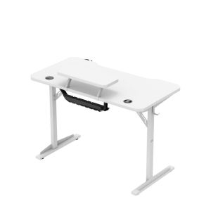 Бюро Leader 5.1 с поставка за монинтор - 115см, бял
