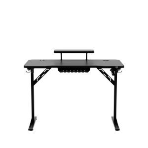 Бюро Leader 5.1 с поставка за монинтор - 115см, черен