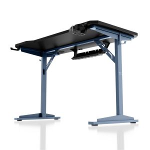Бюро Leader 5.1 с поставка за монинтор - 115см, черен